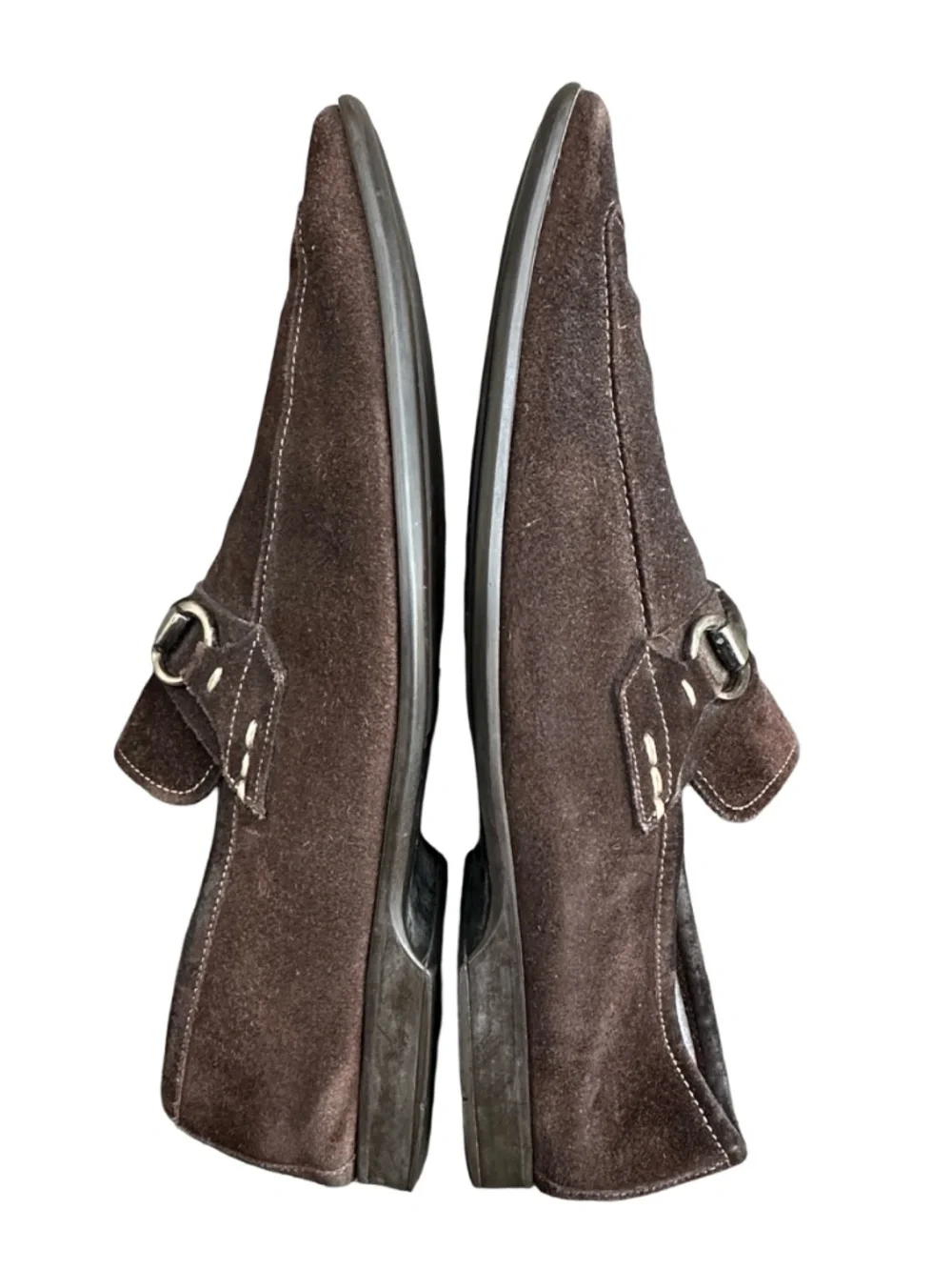 MAGNANNI Men’s Horsebit Loafers Size 10M Brown Suede Made in Spain 15804